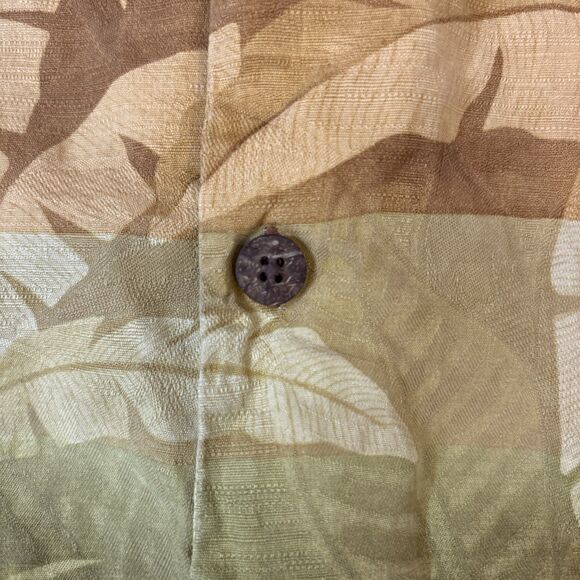 Tommy Bahama Silk Hawaiian Shirt Floral Monkeys Mens Medium - Picture 13 of 15